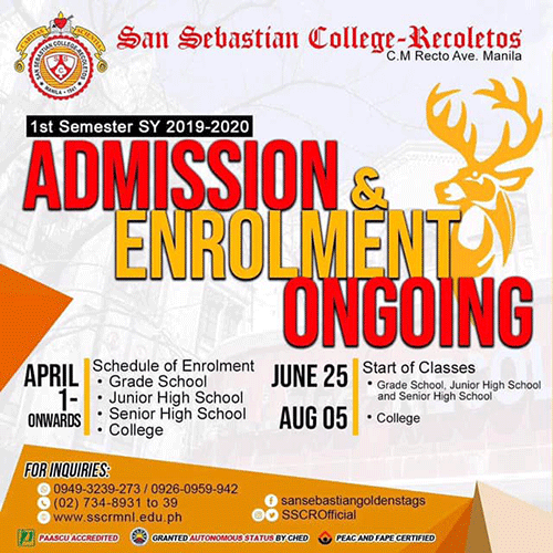 Admission and Enrolment Ongoing
